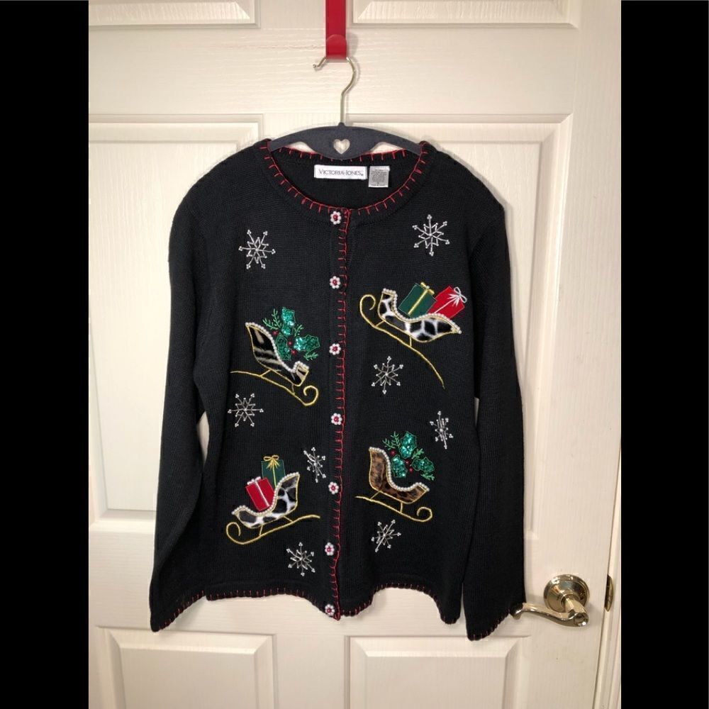 Victoria Jones Christmas sweater 